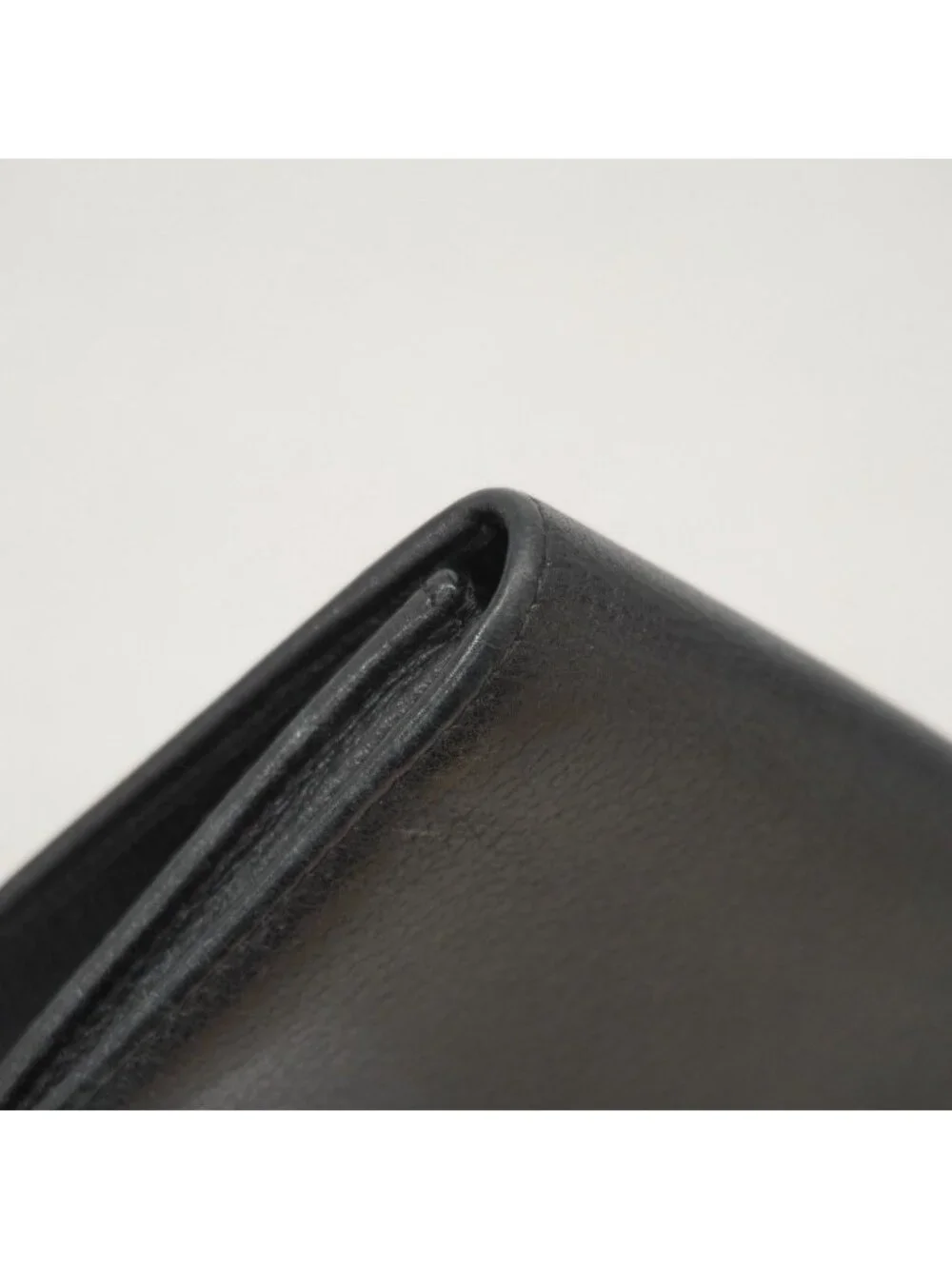 Chanel Card Case Camellia Lambskin Black Silver